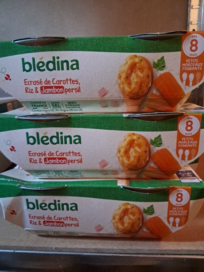 Lot de 4 bledina midi 8 mois - photo numéro 2