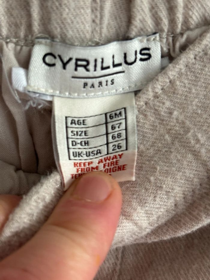 Pantalon cyrillus taille 6 mois - photo numéro 3