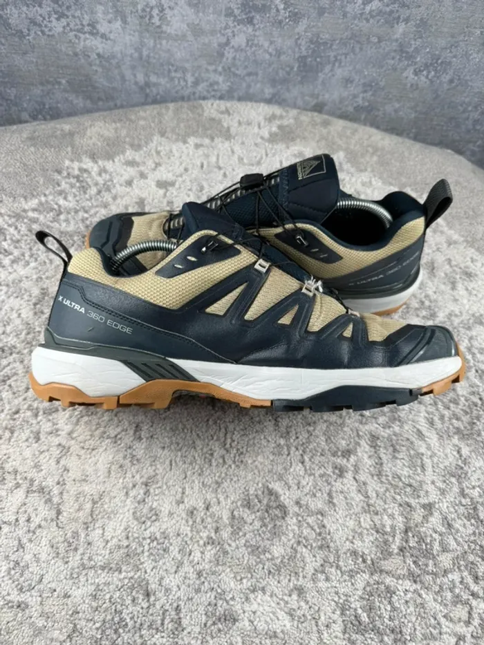 Salomon X Ultra 360 Gore-Tex - White & Beige & Blue - photo numéro 6