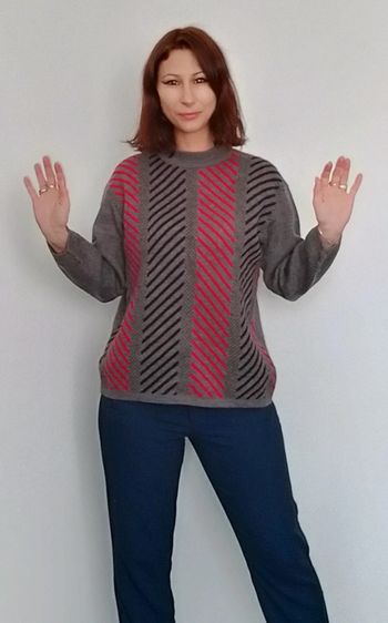 Pull hiver vintage 46