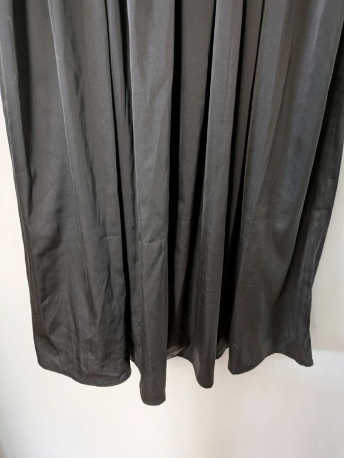 Robe longue bimatière dos décolleté - photo numéro 4