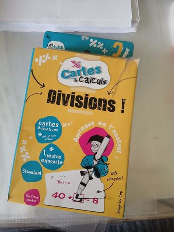 Jeux de cartes pour apprendre les divisions 