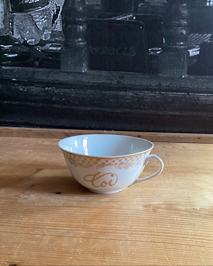 Tasse à thé en porcelaine