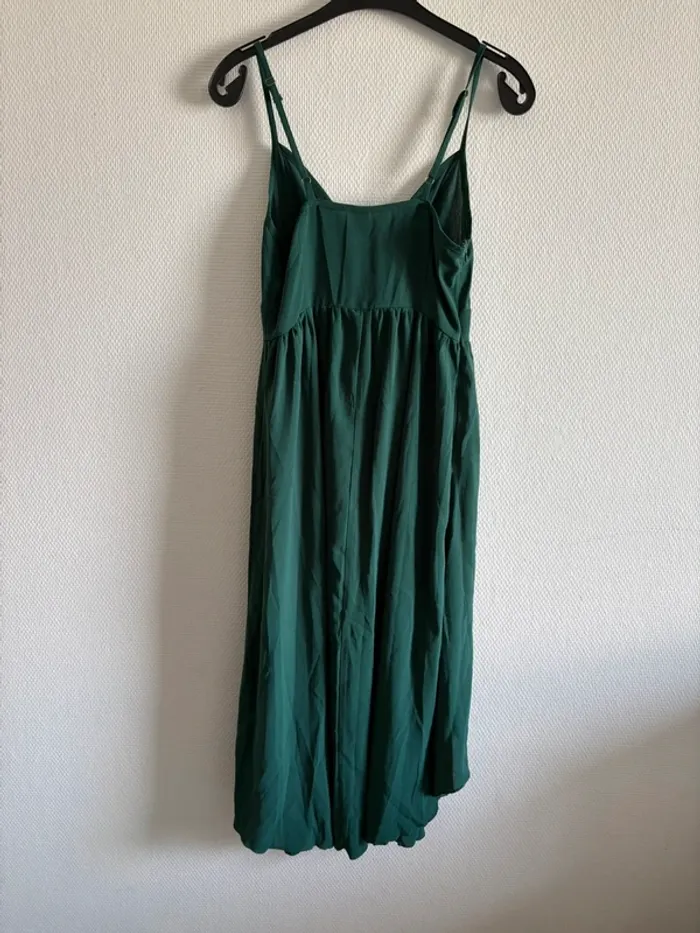 Robe longue ouverte - verte foncé - photo numéro 8
