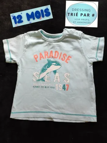 Tee shirt manches courtes 12mois