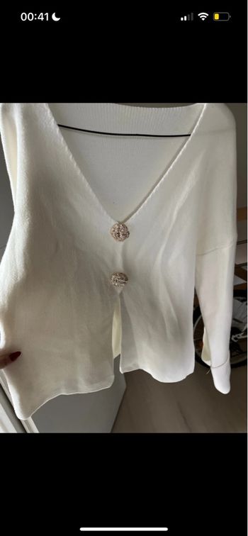 Gilet blanc taille unique