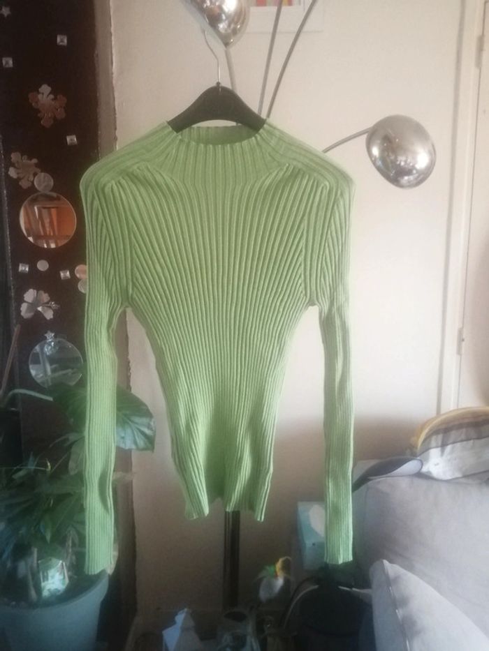 🌸Pull - over maille côtelée Taille 40 Tendance 2023"Mango"