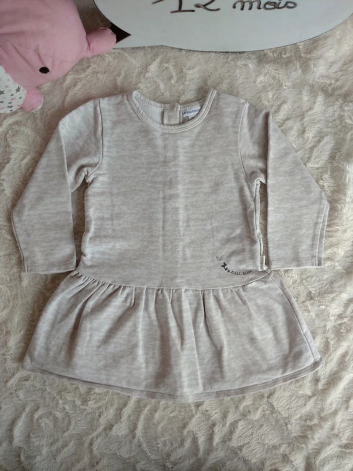Robe manches longues Fille 12 mois Papillon P'tit bisou - photo numéro 2