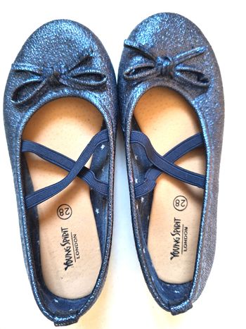 BALLERINES BLEU PAILLETE - POINTURE 28 - YOUNG SPIRIT