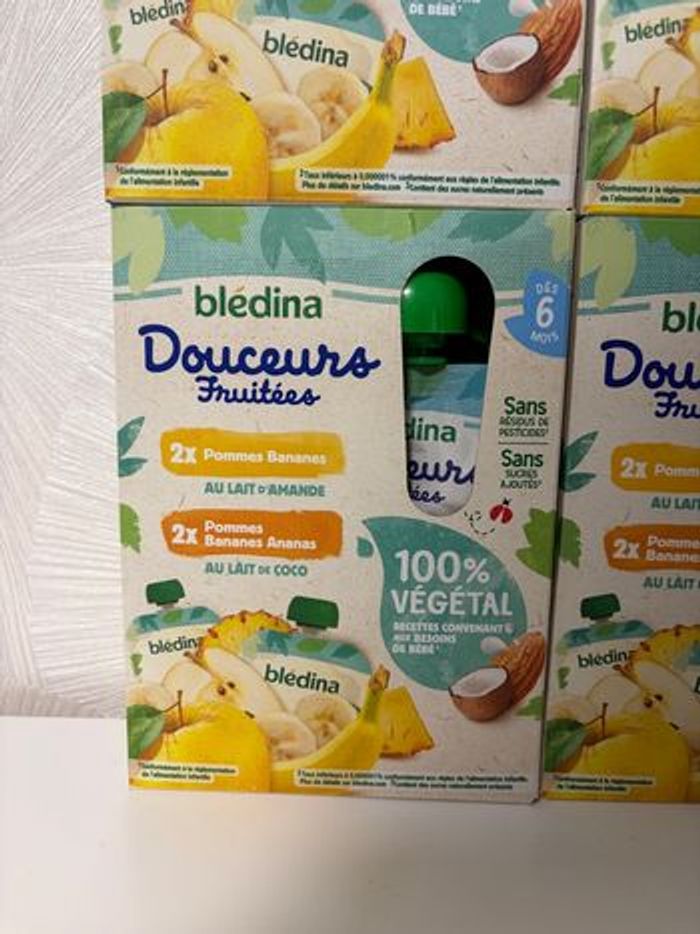 Lot de 10 boîtes de 4 gourdes végétales bledina - photo numéro 3