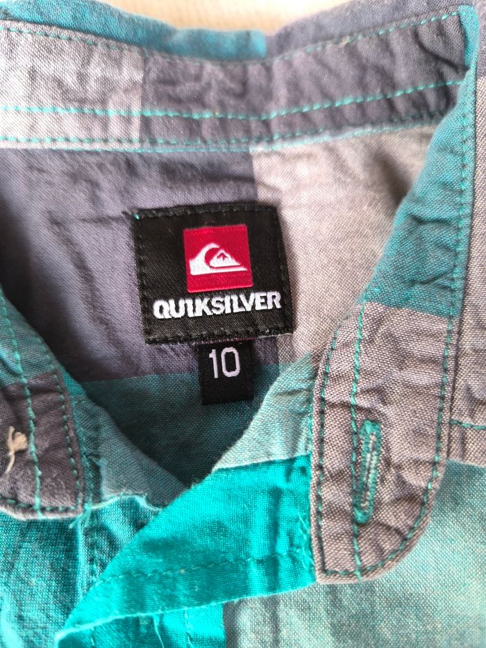 Chemise manches courtes coton 10 ans Quick Silver - photo numéro 3