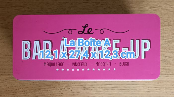 Boîte de rangement "La Boîte À" maquillage métal