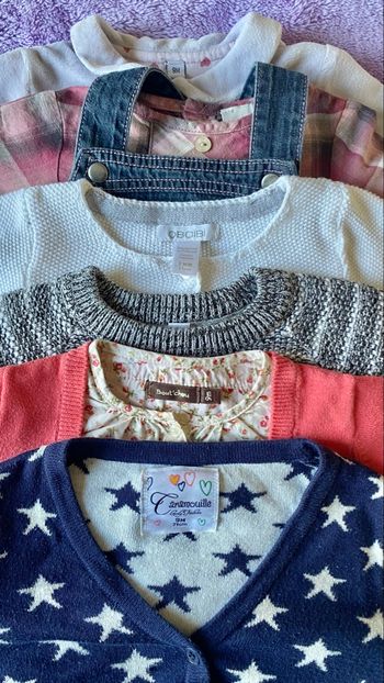 lot 7 articles bébé fille t. 9 mois