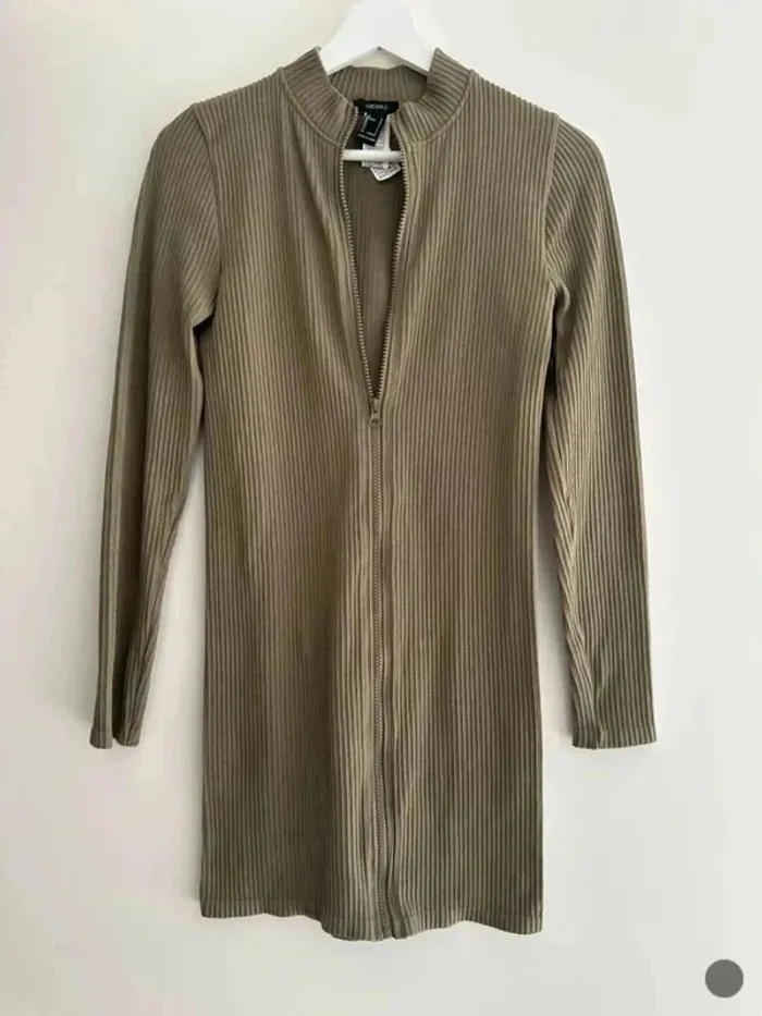 Robe moulante kaki femme collante taille L - photo numéro 2