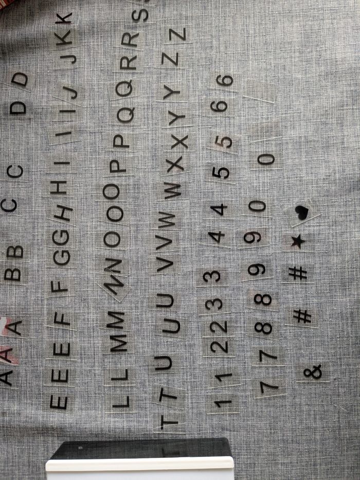 Boîte lumineuse avec lettres et chiffres - photo numéro 2