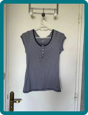 T-shirt rayures bleu blanc