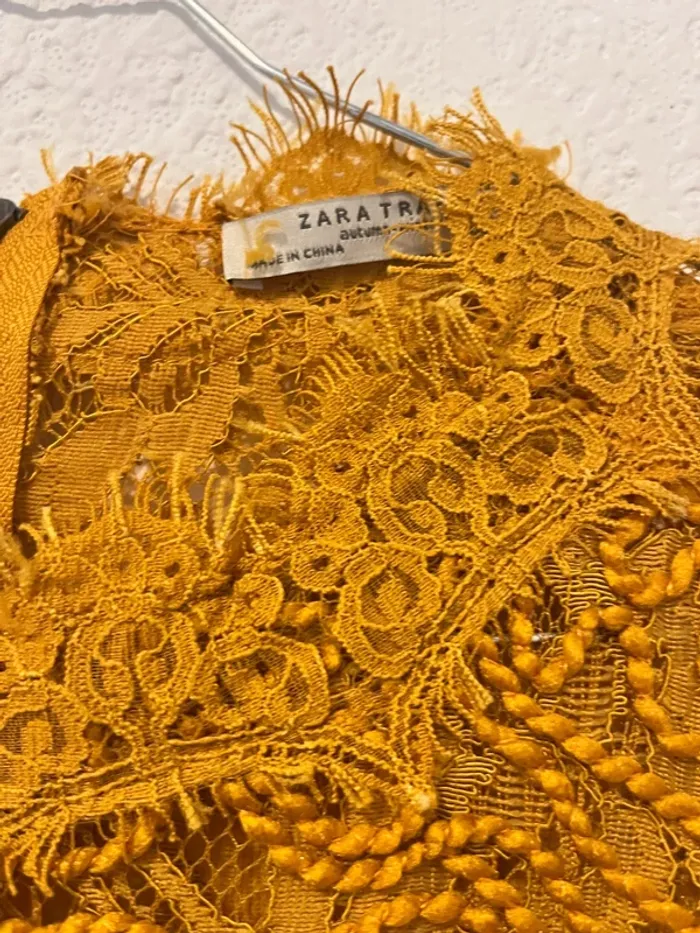 Top Zara dentelle et crochet - photo numéro 2