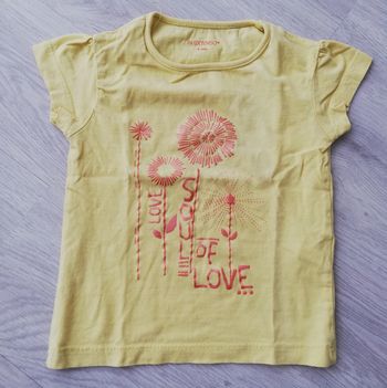 Tee-shirt jaune 4 ans