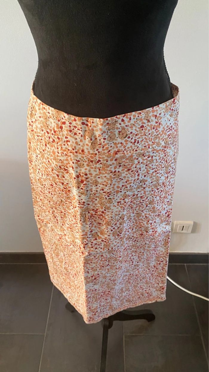 Jupe Etam à fleurs style liberty et pois taille 36 - photo numéro 3