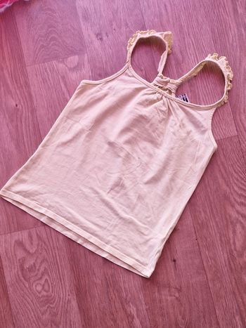 Debardeur fin jaune unis tape à l oeil 10 ans TBE