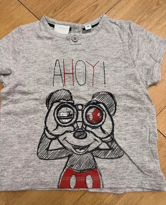 Lot de 2 t-shirts manches courtes 6 mois - photo numéro 5