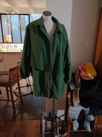 Manteau vert vintage taille 46