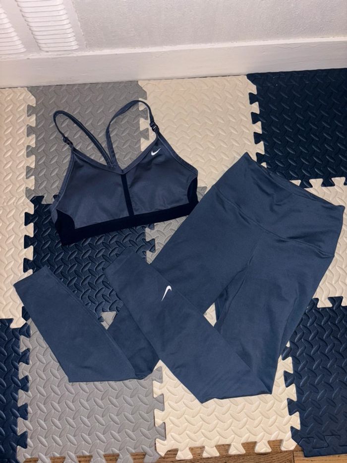 Ensemble / lot brassière training indy + legging bleu