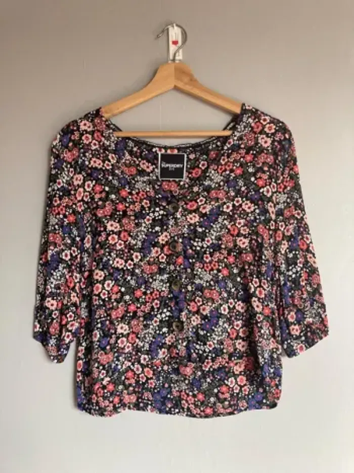 Blouse à fleurs Superdry – Taille S (EU 38)