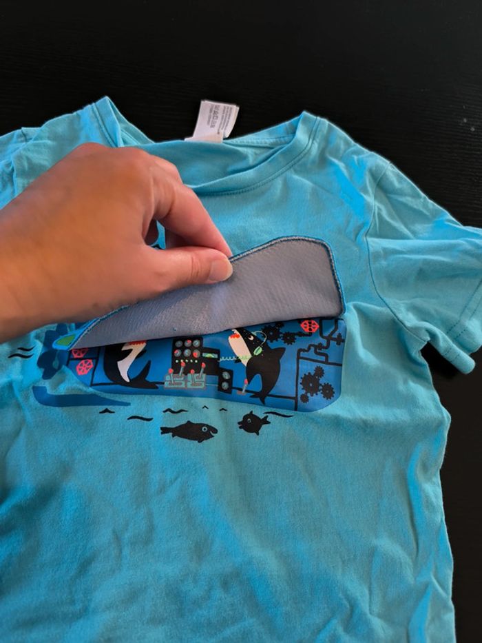 T-shirt bleu - photo numéro 2
