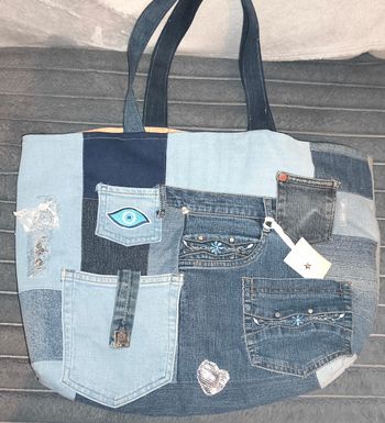 Sac de plage en jeans
