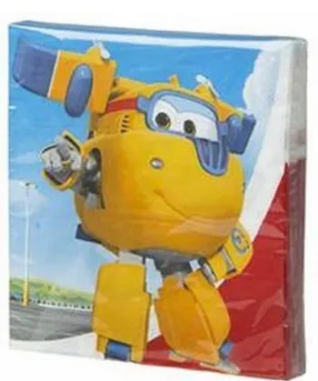 X20 serviettes Super Wings Happy Time 33 cm Neuf