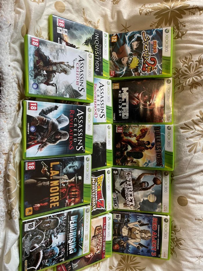 Lot de 17 jeux XBOX 360 - live