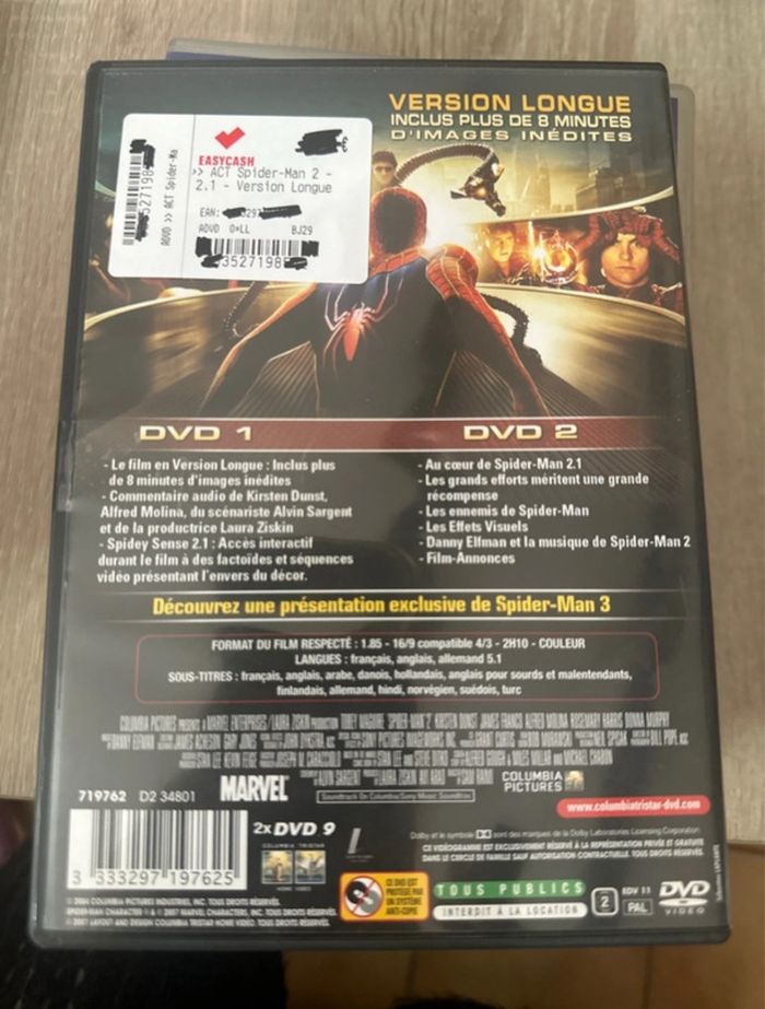 2 DVD Spiderman 2.1 - photo numéro 2
