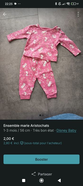 Ensemble marie Aristochats 