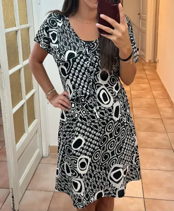 Superbe robe casual vintage - taille S/M - fashion express