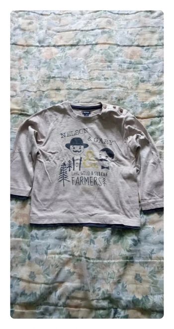 Tee-shirt beige Kiabi 4 ans