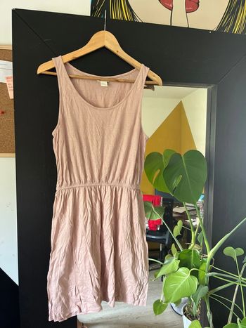 Robe été rose poudré