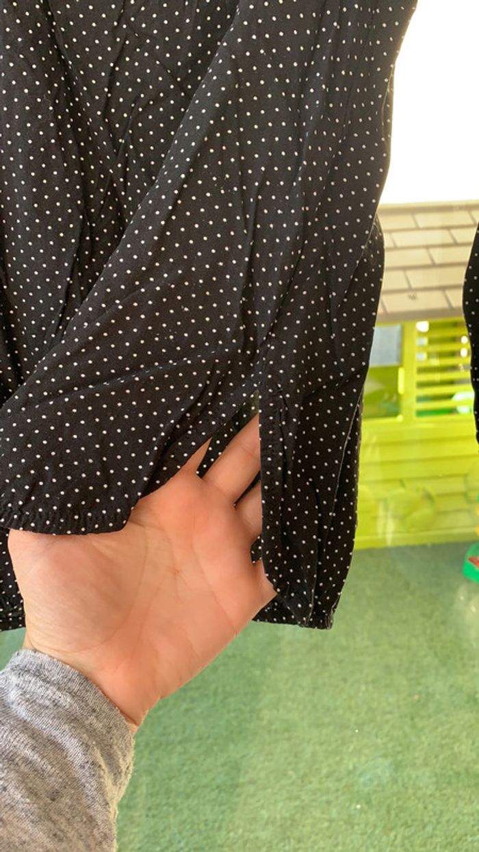 Blouse noir a pois blanc etam - photo numéro 4