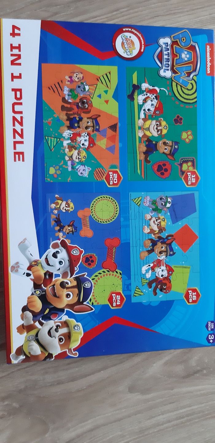 Boite de 4 puzzles pat patrouille - photo numéro 2