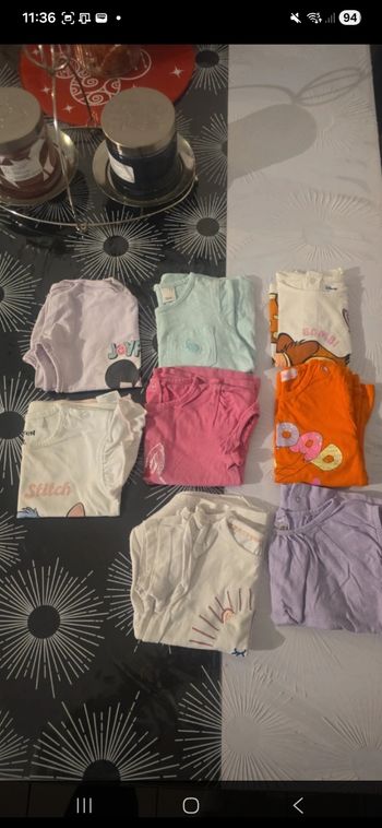 Lot vêtements fille 12 mois 