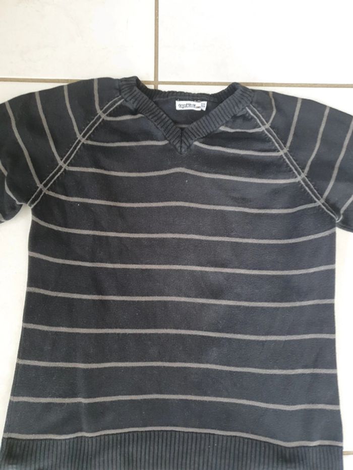 Pull col V garçon 8/10 ans tao v12 - photo numéro 3