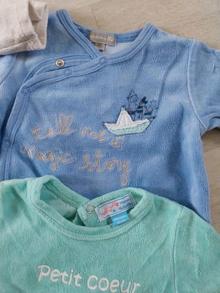 Lot pyjamas 0 mois - photo numéro 3