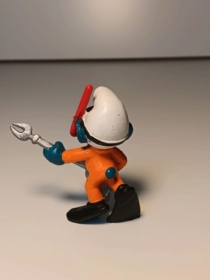 Figurine vintage schleich Schtroumpf plongée sous-marine peyo W.germany - photo numéro 3