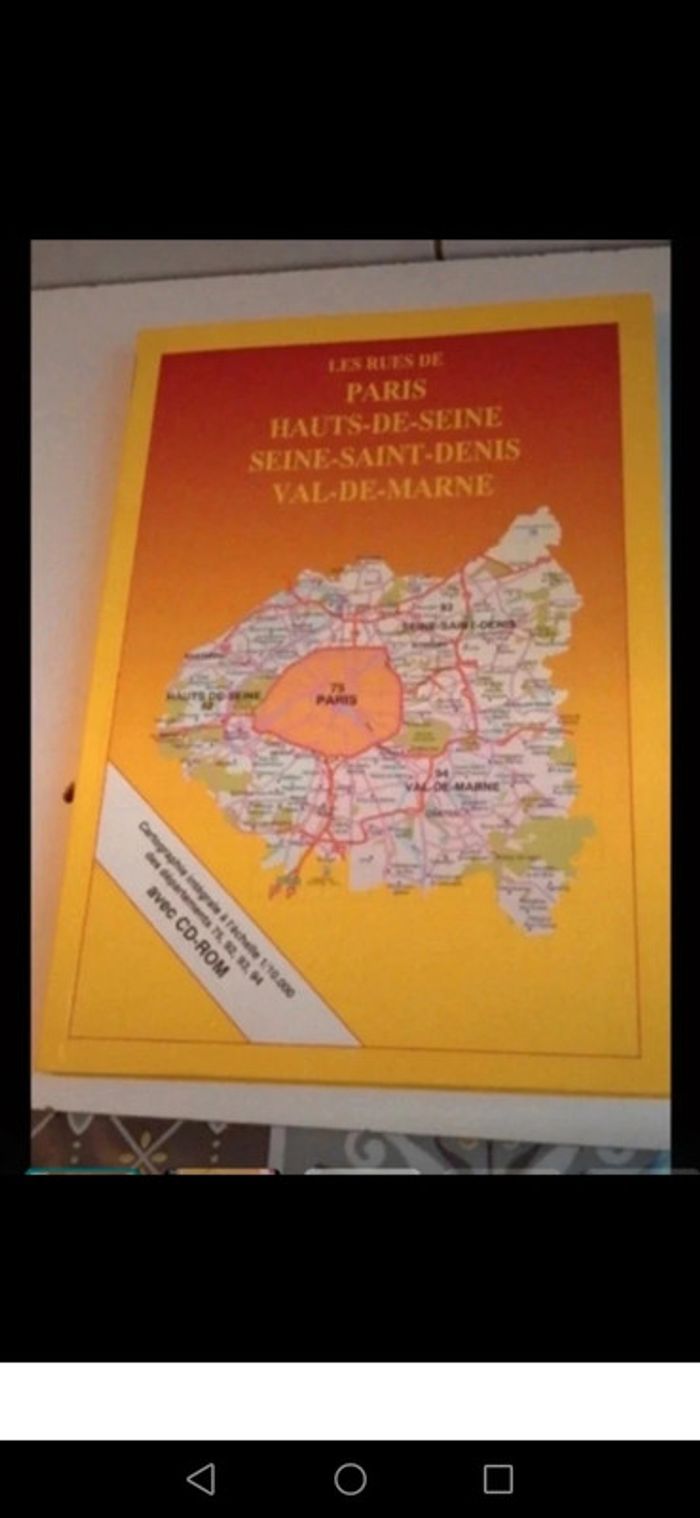 Livre plans Les Rues de Paris, Hauts-de-Seine, Seine-Saint-Denis, Val-de-Marne