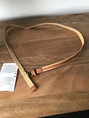 Ceinture bi color effet cannevas