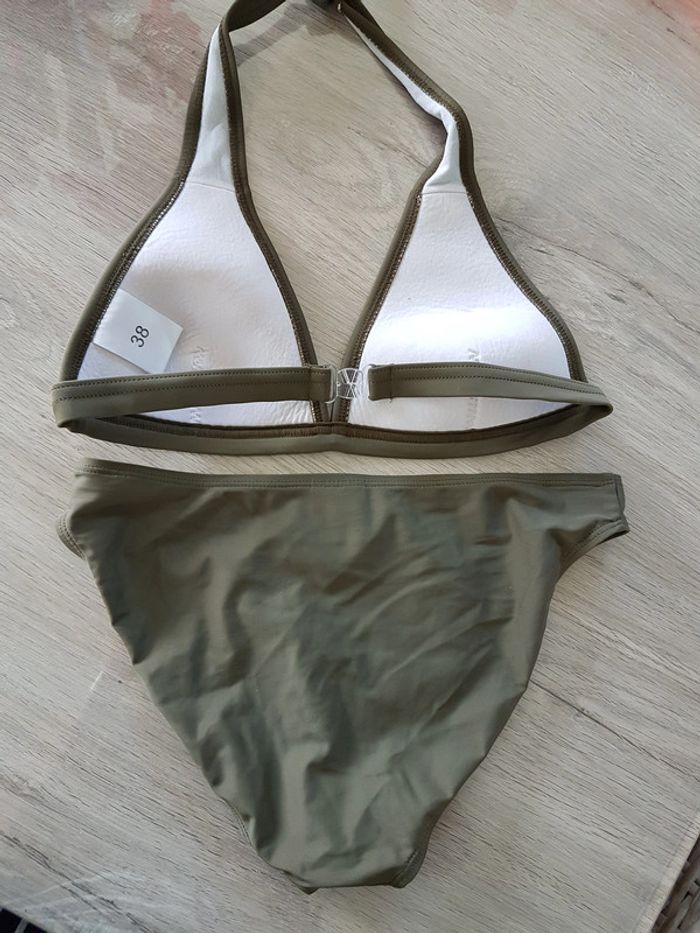 Maillot de bain 2 pièces kaki - photo numéro 3