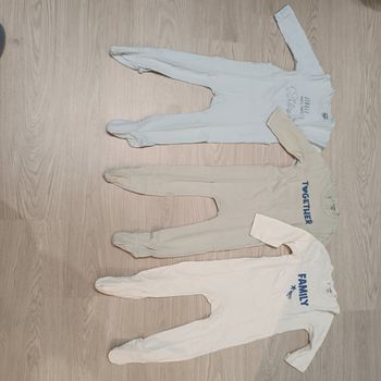 Lot 3 pyjamas fin en coton 