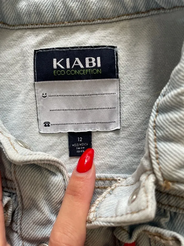 Veste jeans 12 mois - photo numéro 2