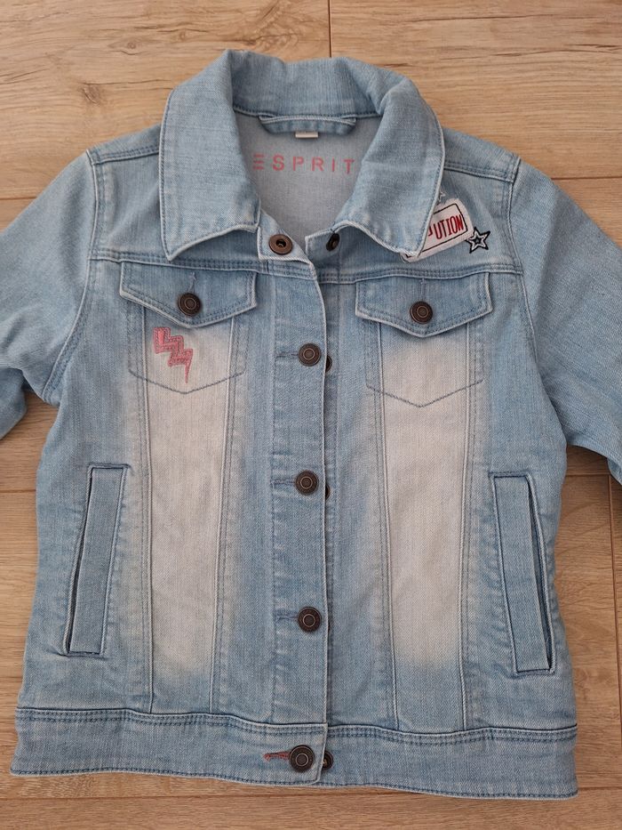Veste en jean fille 6-7 ans - photo numéro 2
