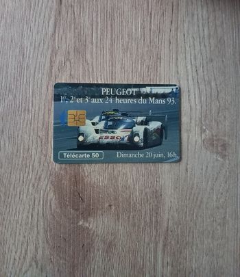 Telecarte " 24 heures du Mans 93 "